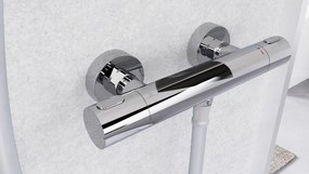 Schutte Los angeles thermostatische douchekraan chroom