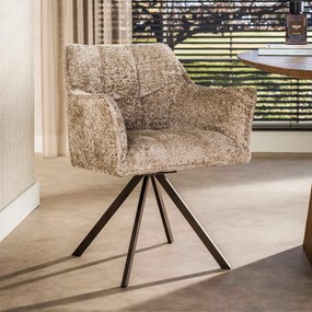 Draaibare Eetkamerstoel Beige