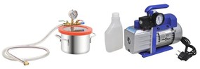 vidaXL Vacuümkamer met 1-traps pomp 3,7 L