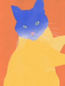 Ilustratie Blue Fur, Little Dean, (30 x 40 cm)