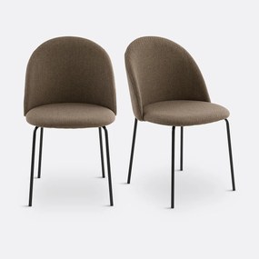 Set van 2 stoelen in mêlee stof, Nordie