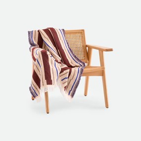 Plaid met geometrisch jacquardpatroon, TINARI