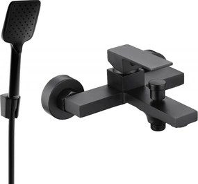 Mexen Uno R62 badkraan met doucheset, zwart - 7143R62-70