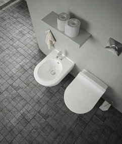 Kerra Viba Sua hangtoilet met douche wc en tornado flush wit