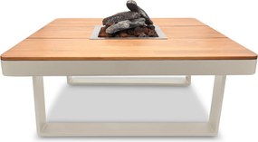 Happy Cocooning Horizon vuurtafel vierkant 95x95xH35 cm Oyster Beige