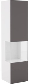 Goossens Excellent Hangelement Monza, El162z = 1 deur linksdraaiend met glas 32 x 128 x 32 cm