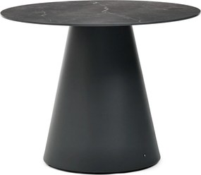 Dining Tuintafel rond 100 cm Grijs Santika Serino