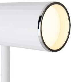 Tafellamp wit incl. LED 3-staps dimbaar oplaadbaar - Telescoop Modern Binnenverlichting Lamp