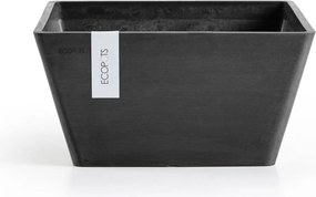 Ecopots bloempot Berlin 30 - Vierkant - Dark Grey - 31,2cm x H15,7cm