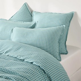 Kussensloop in gewassen linnen, ACÉLIE BLEU