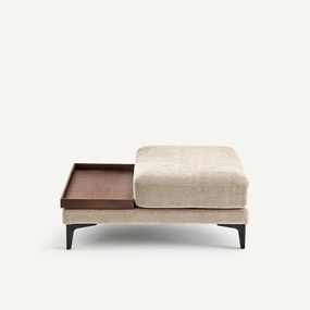 Voetensteun met dienblad, polyester katoen, MODERNISTE, ontwerp Emmanuel Gallina