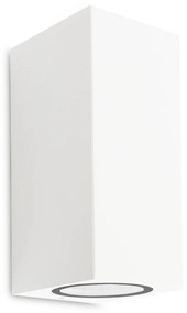 Geo Up en Down Muurlamp Wit met Lichtsensor LED