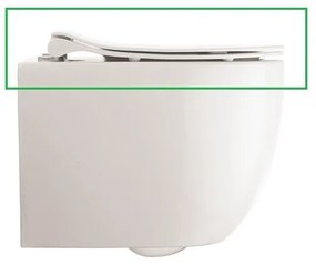Crosswater Glide II Toiletbril - 46cm - softclose - quickrelease - mat wit GL6106WM
