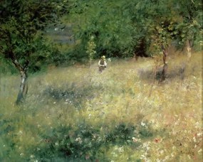 Kunstreproductie Spring at Chatou, c.1872-5, Pierre Auguste Renoir