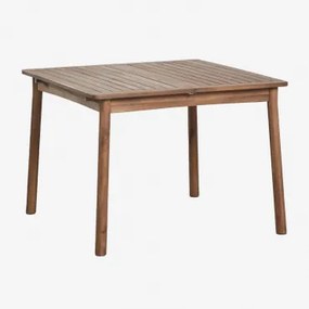 Karvia Uitschuifbare Tuin Tafel 100-160x100 Cm Van Acaciahout Acacia Bruin - Sklum