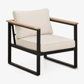 Lipov Aluminium Tuinstoel Zwart - Sklum