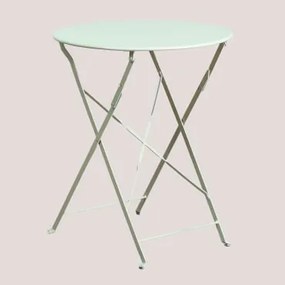 Opvouwbare Keukentafel Ø60 Cm In Staal Sergey Celadonmousse - Sklum