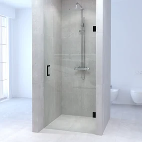 Brauer JC profielloze nisdeur 90cm zwart mat