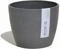 Ecopots bloempot Stockholm 40 - Rond - Grey -Ø40 x H30 cm