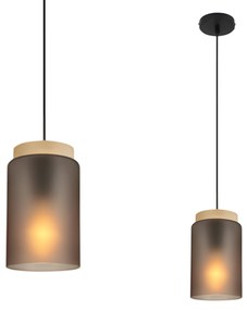 Hanglamp APP1810-1CP Frosted Grey