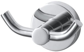 Haceka Kosmos Handdoekhaak - rond - dubbel - chroom 1208540