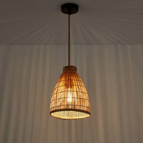 Hanglamp in bamboe Ø20 cm, Aleandro