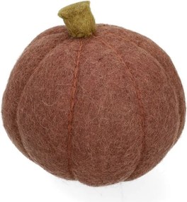 Pompoen rond, vilt, paars, Ø12 cm