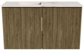 Mondiaz Joya DLux 70cm toiletmeubel dusk met wastafel faye links 1 kraangat frappe