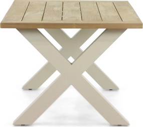 Tuinset 4 personen 180 cm Aluminium Taupe Presto Brentino/Cardiff