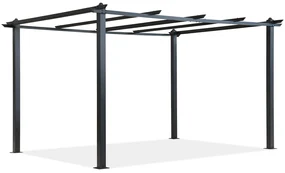 Barbados 3 x 4 m antraciet Garden Point metalen terras pergola frame