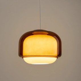 Hanglamp van gekleurd glasØ30,5 cm, KINOKO