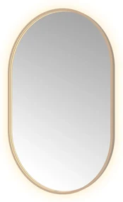 Hotbath &More Oval spiegel ovaal 80x120cm geborsteld koper PVD