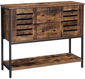 Nancy's Tilburry Opbergkast - Commode Kasten - Industriële Kast - Dressoir - Kast met 6 Lades - 100 x 35 x 84,5 cm (L x B x H)