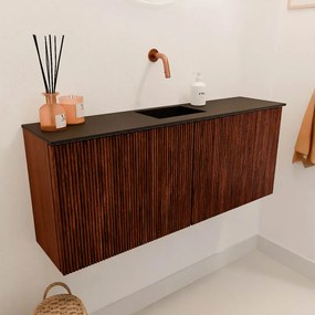 Mondiaz Joya 100cm toiletmeubel ruby met wastafel faye midden zonder kraangat urban