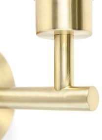 Moderne wandlamp goud 1-lichts met schakelaar - Combi Modern E27 rond Binnenverlichting Lamp