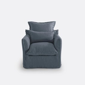 Fauteuilhoes in linnen Odna