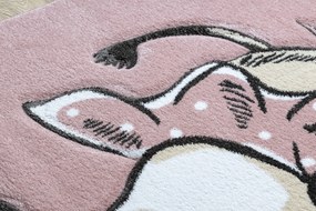 Tapijt PETIT ELEPHANT OLIFANTJE Sterretje rozekleuring