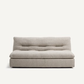 Modulaire 3-zitsbank in viscose met structuur en linnen, GIULIANO