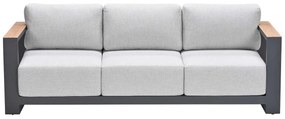 Garden Impressions Malakka loungeset 3 - delig carbon black/valley sand/light teaklook