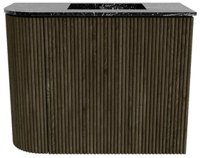 Mondiaz Joya DLux 50cm toiletmeubel ronding links shadow met wastafel faye rechts 1 kraangat lava