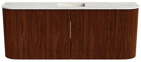 Mondiaz Joya DLux 105cm toiletmeubel ronding links/rechts ruby met wastafel faye midden zonder kraangat ostra