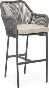 Barstoel Rope Grijs-antraciet De Laan Marbella