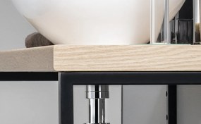 Aqualine Vega 97.5cm badkamermeubel met ovale waskom