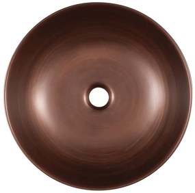 Sapho Priori keramische ronde waskom 41.5cm koper
