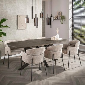 Comfortabele Eetkamerstoel Beige