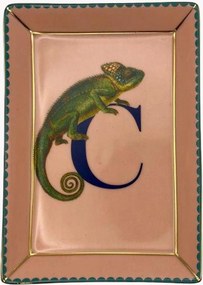 Fine Bone China decoratief dienblad Chameleon