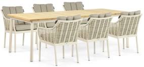 Tuinset 6 personen 240 cm Aluminium/Wicker Taupe Apple Bee Milou/Milou