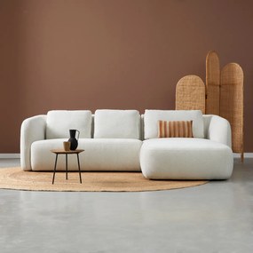 PEPP Interiors Cloud Hoekbank Met Ronde Vormen CL Rechts Creme Raven 22