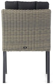 Tuinset 6 personen 245 cm Wicker Taupe Garden Collections Oxbow/Crossley