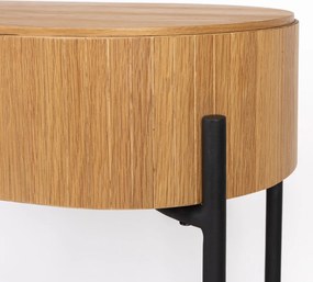 Zuiver Slides Eiken Wandtafel Met Opbergruimte - 120 X 36cm.